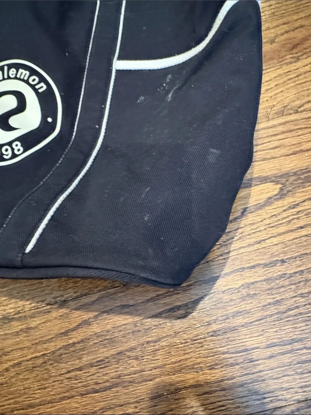 lululemon athletica Black Tote Bag with White Trim